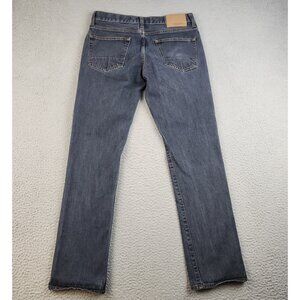 Aeropostale Jeans Slim Straight Men's 31x32 Dark Wash Blue Stretch Modern Denim